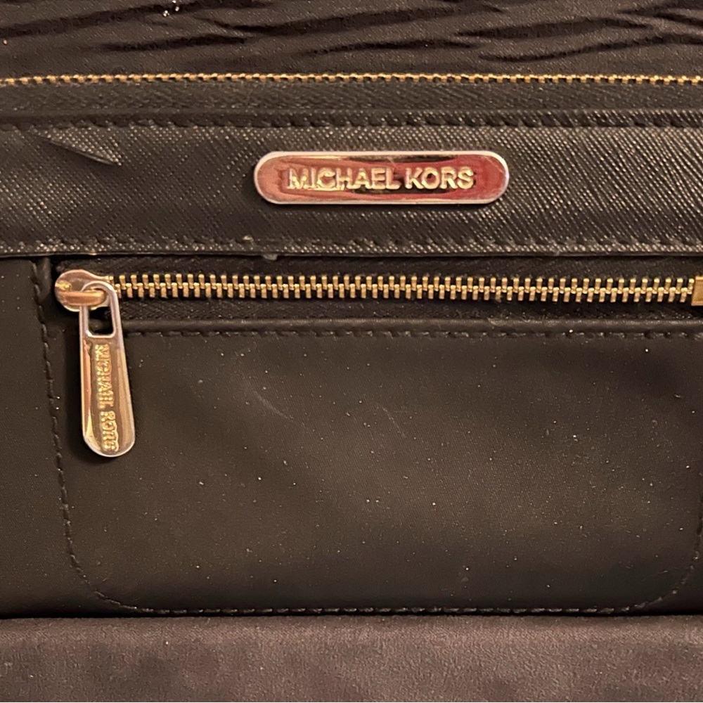 Michael Kors Black Wallet with Gold Accents